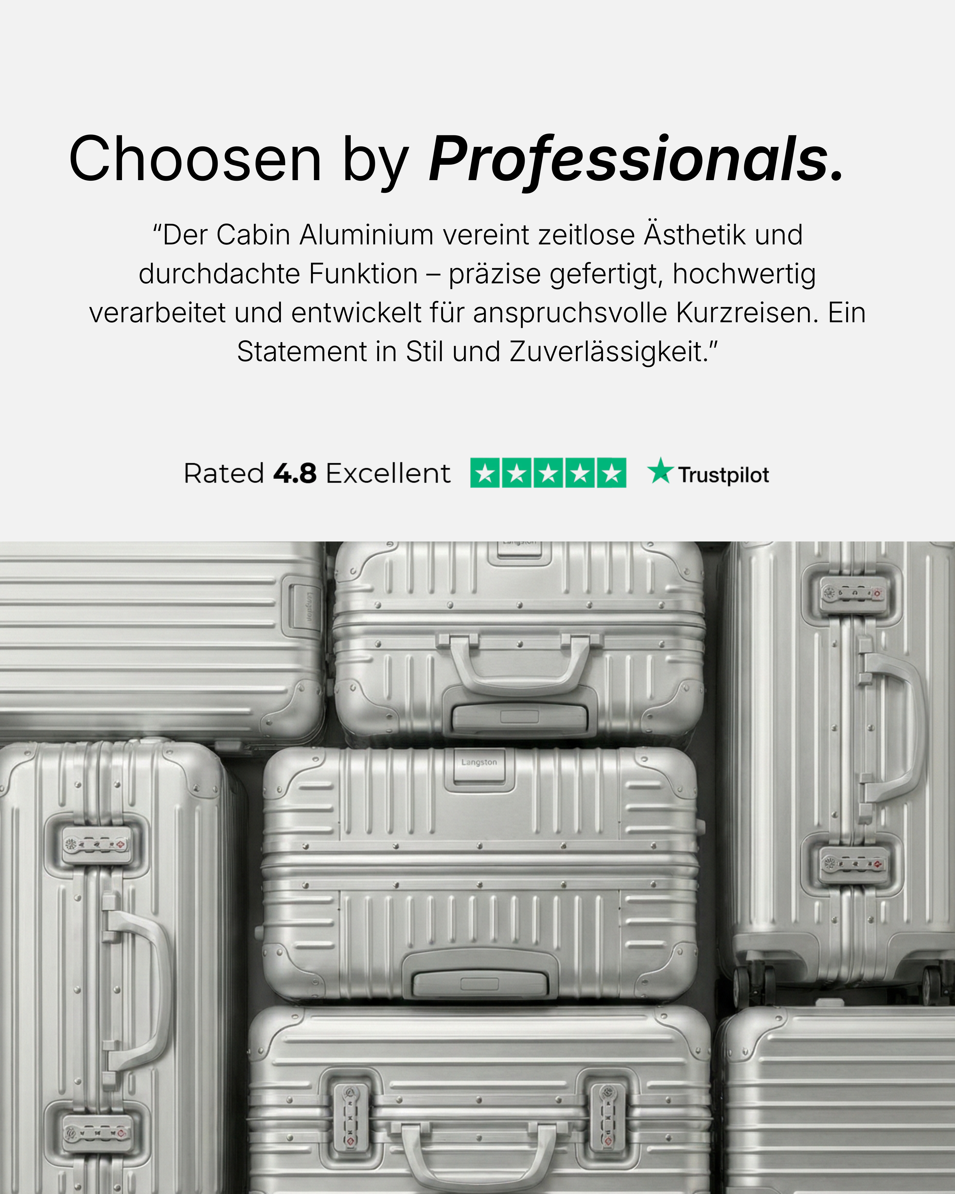 Cabine aluminium koffer