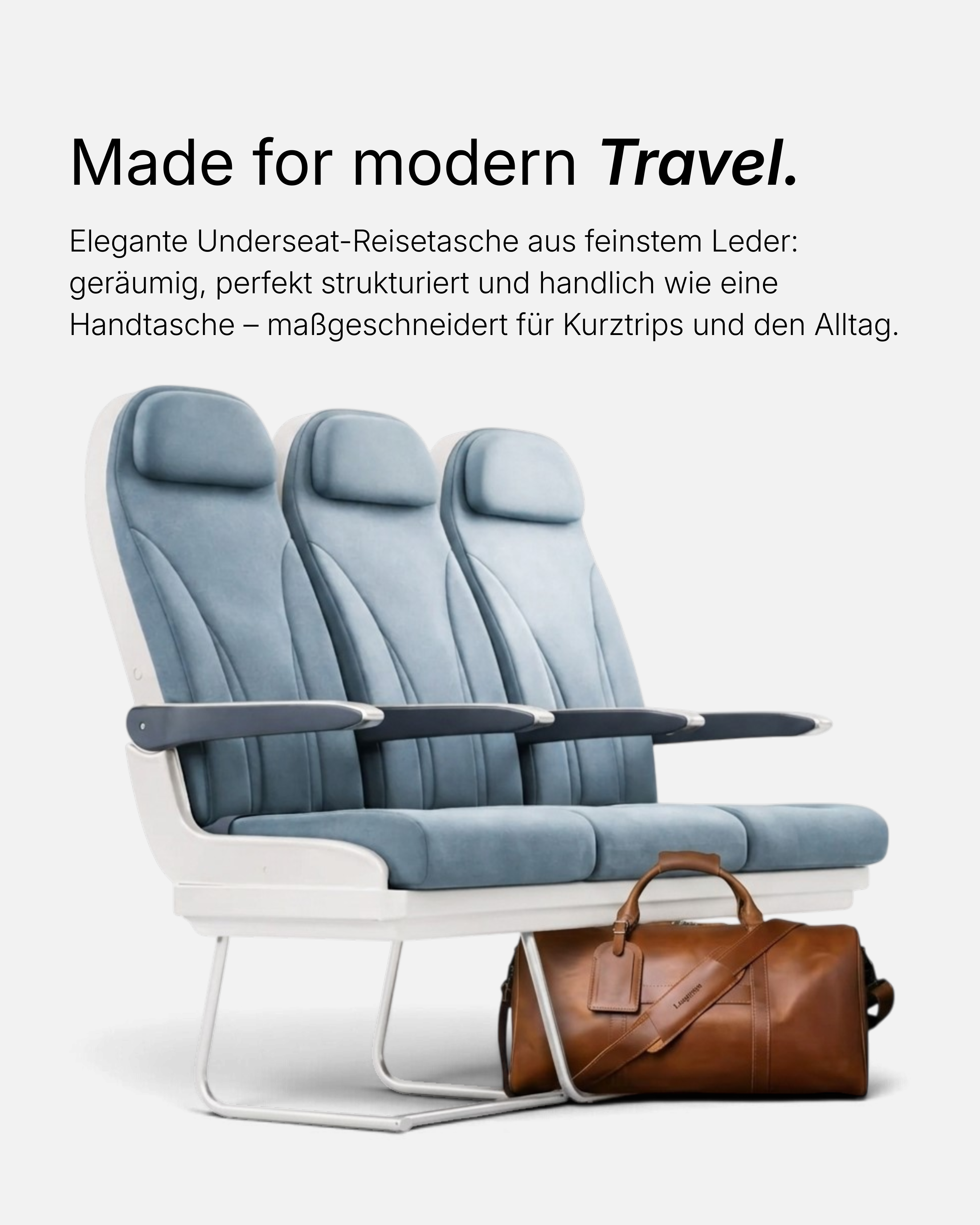 Yale Rindsleder Reisetasche