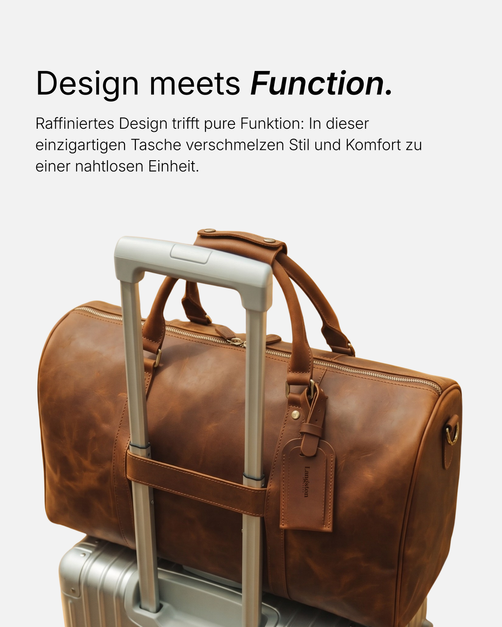 Yale Rindsleder Reisetasche