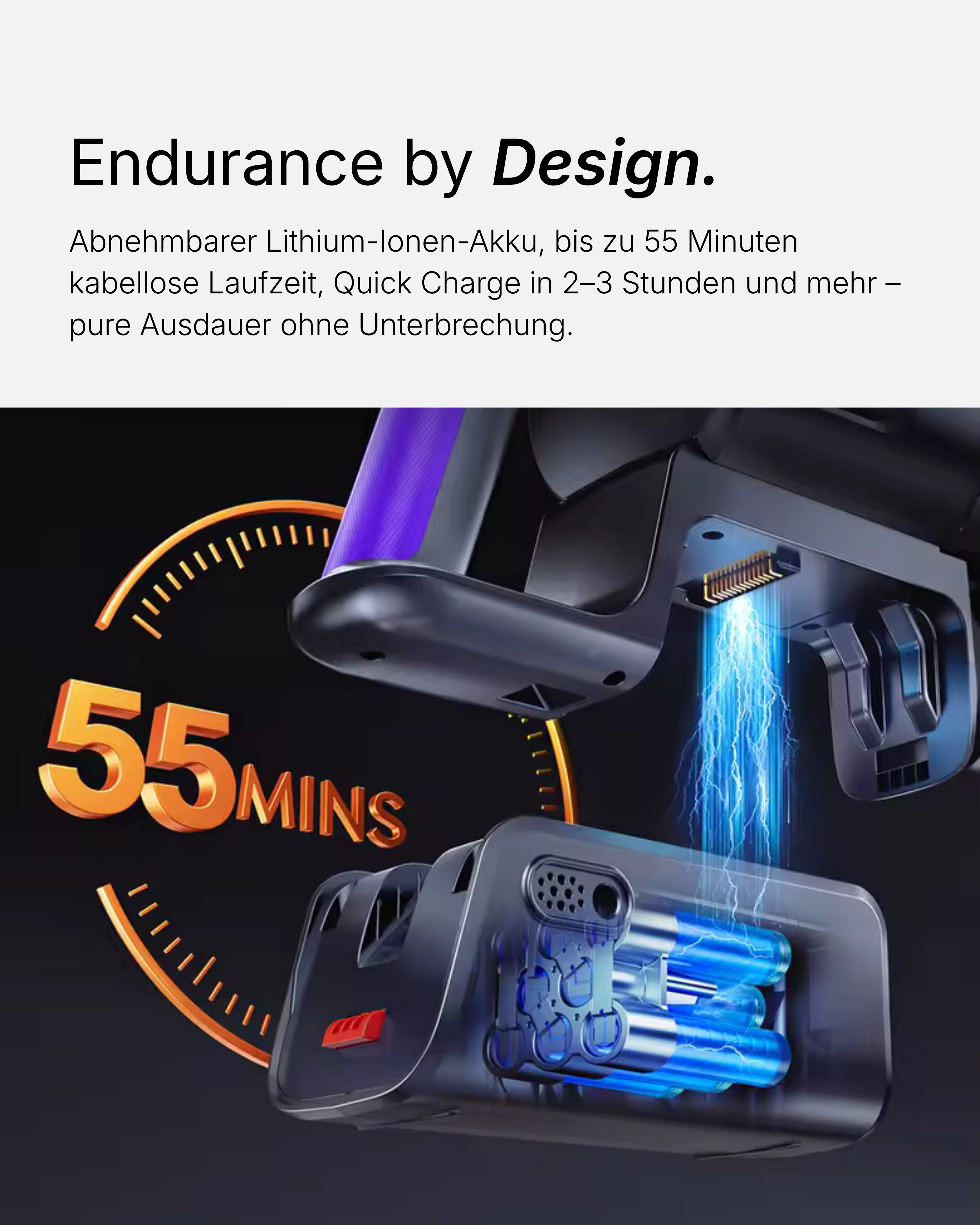 V100 Kabelloser Akku Staubsauger Beuttelos
