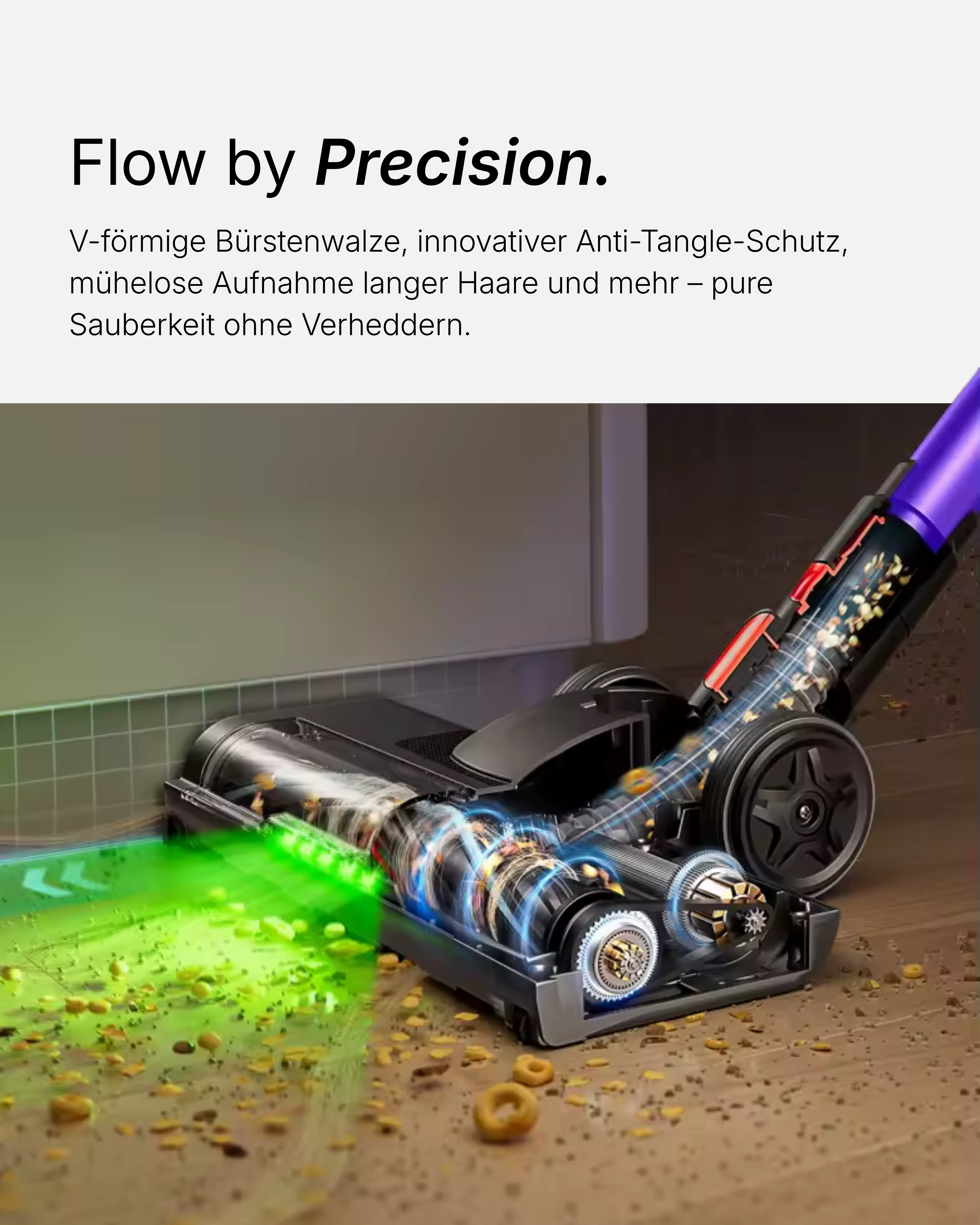 V100 Kabelloser Akku Staubsauger Beuttelos