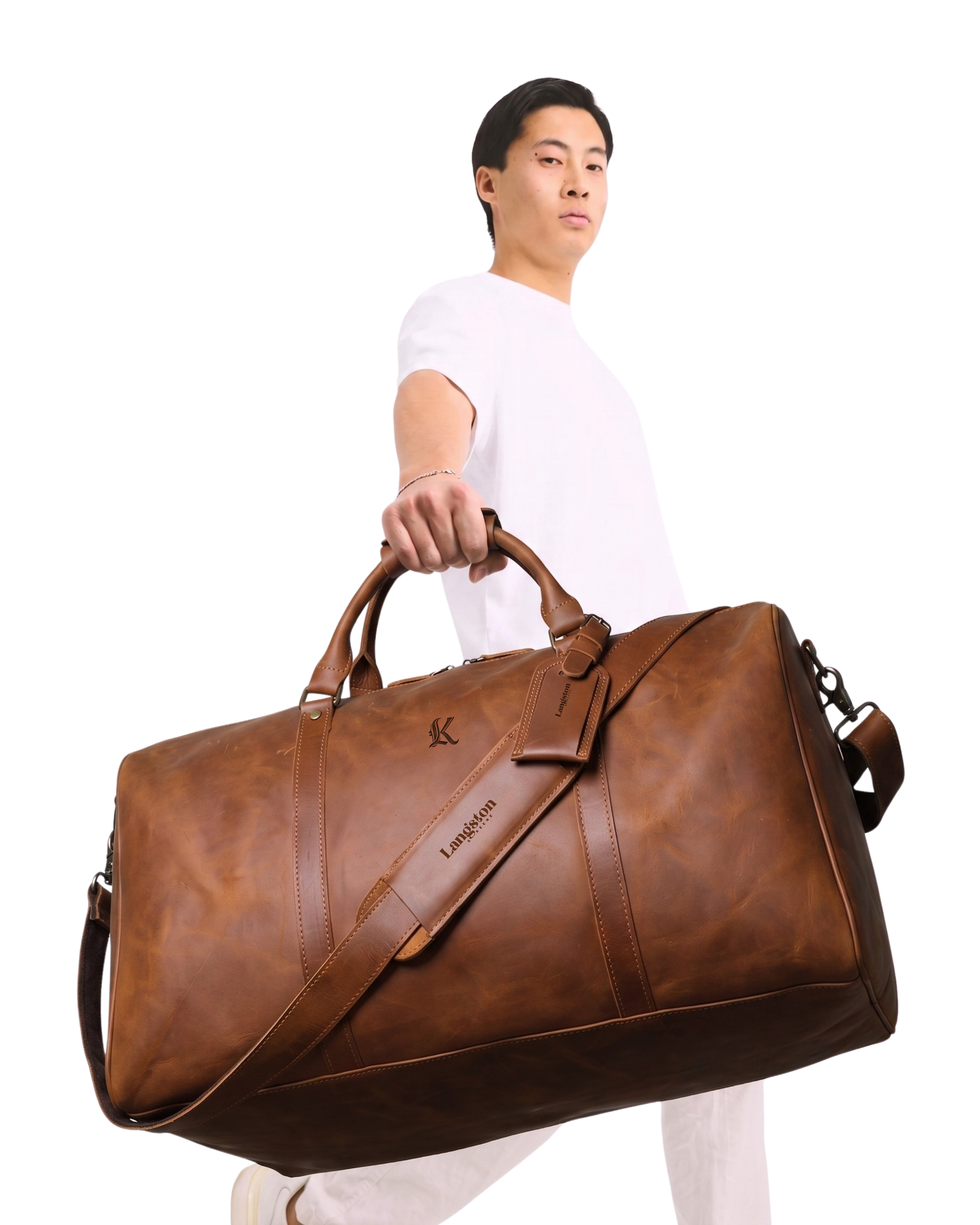 Yale Rindsleder Reisetasche
