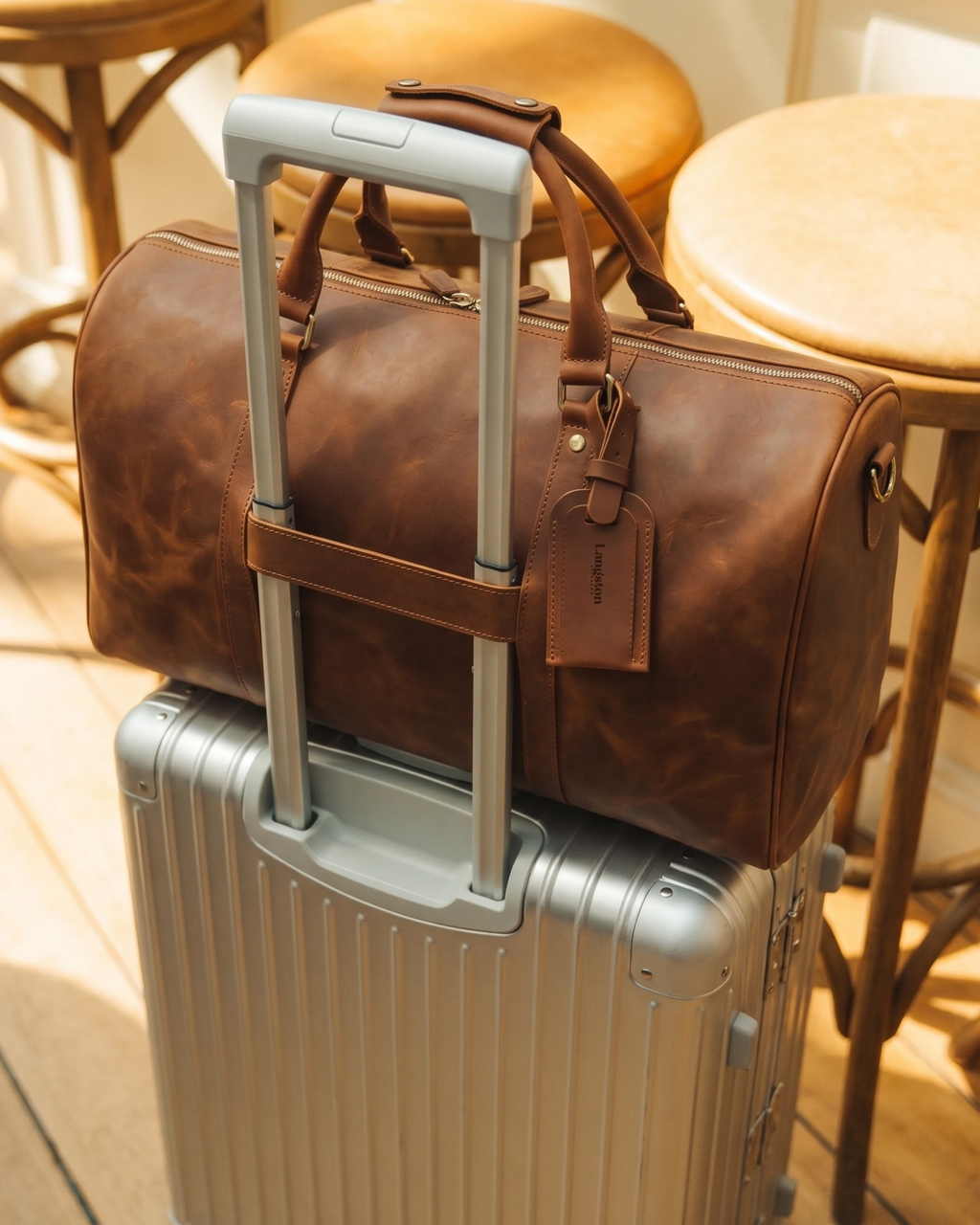 Yale Rindsleder Reisetasche